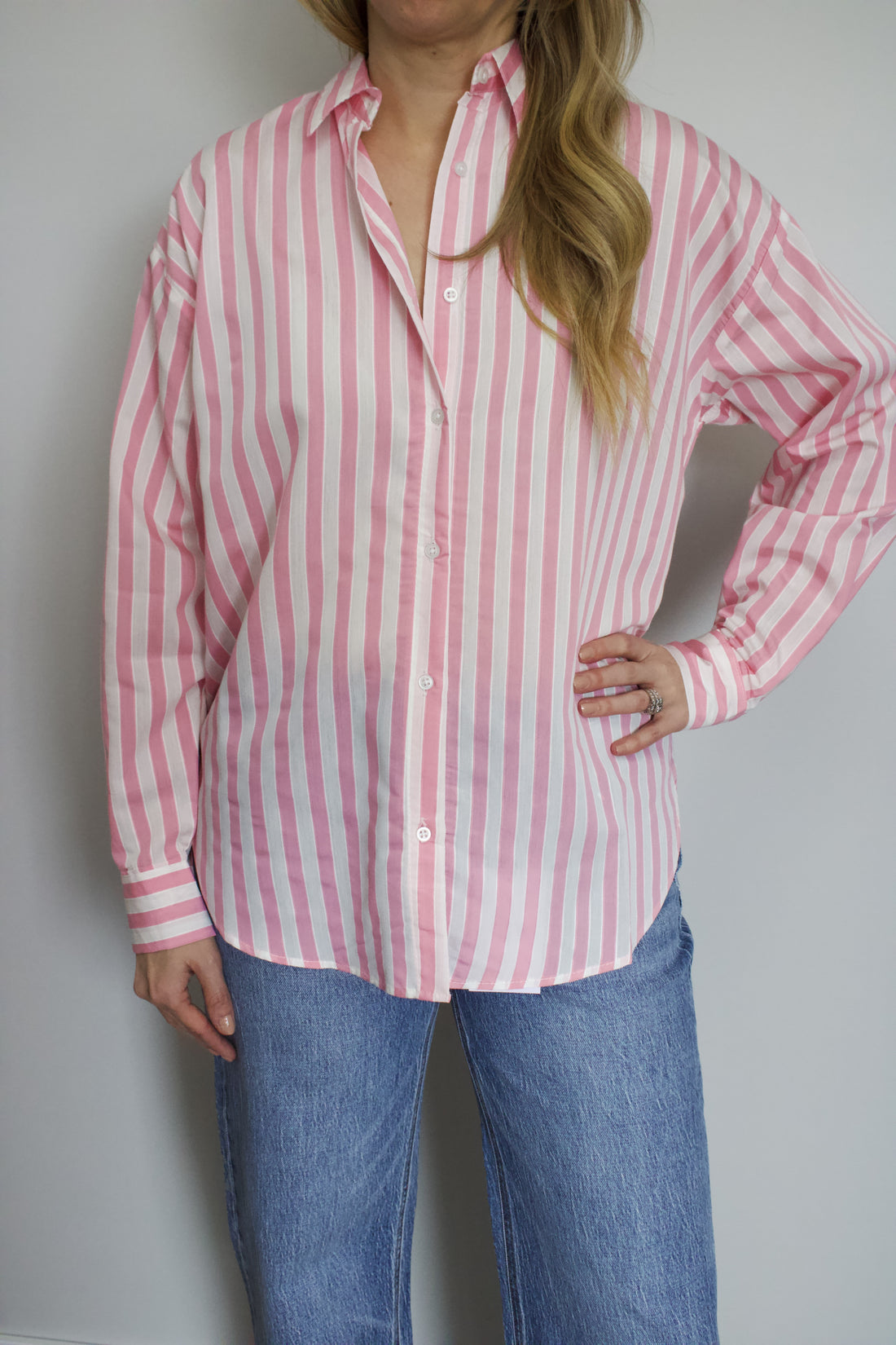 Monica Striped Button Down