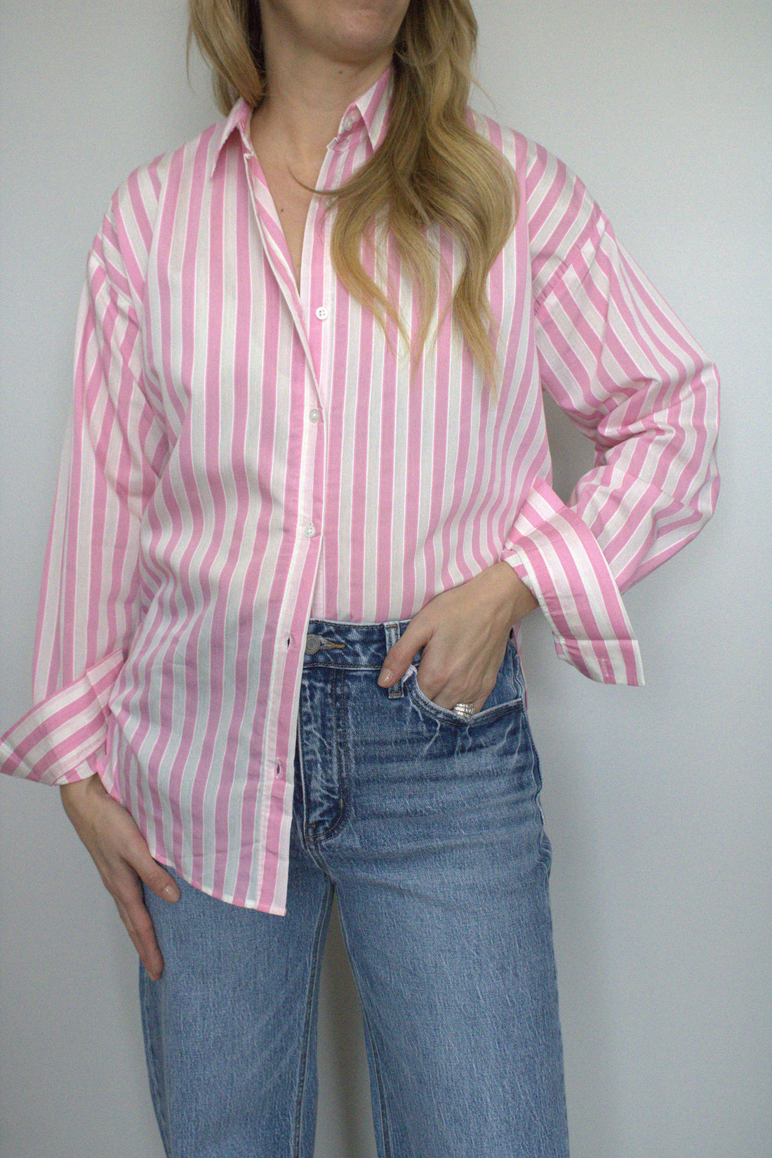 Monica Striped Button Down
