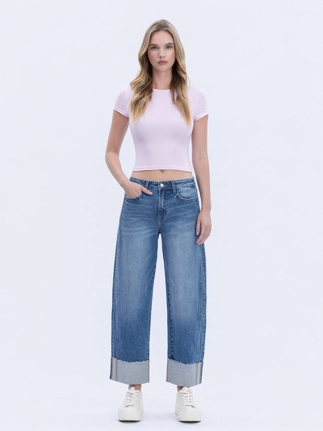 Joni Cuffed Barrel Jeans