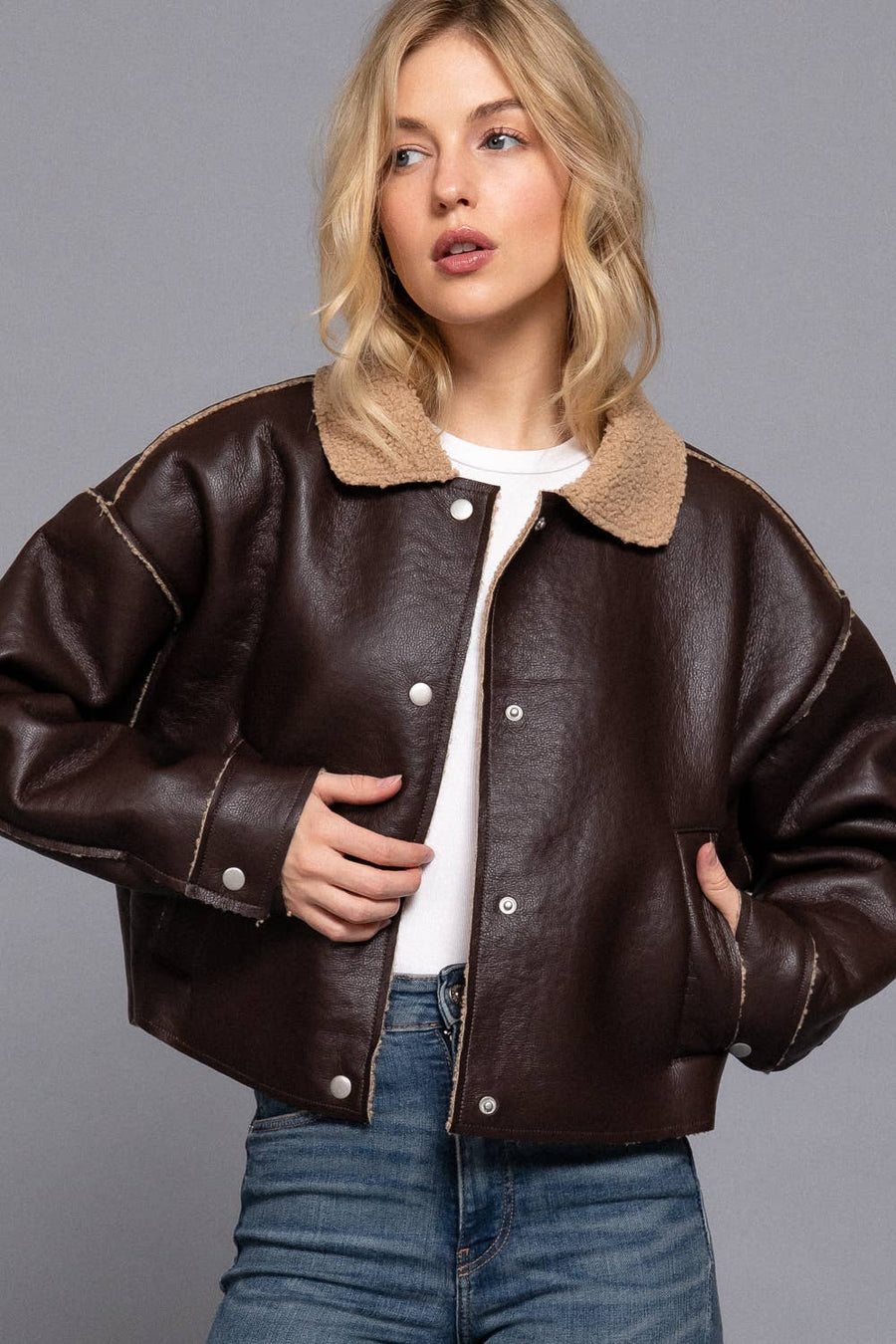 Bolter Faux Leather Jacket