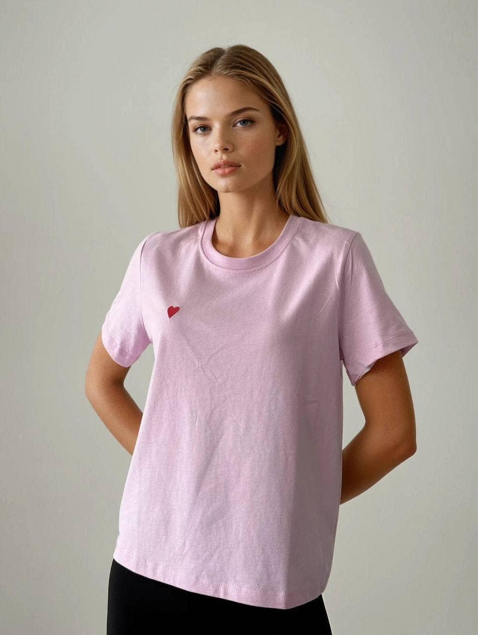 Alix Heart Embroidered Tee