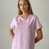 Alix Heart Embroidered Tee