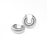 Chunky Tube Hoops - Waterproof Chunky Medium Hoop Earrings