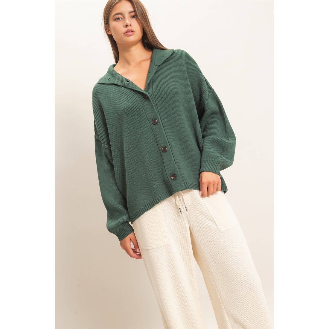 Keesha High Neck Cardigan