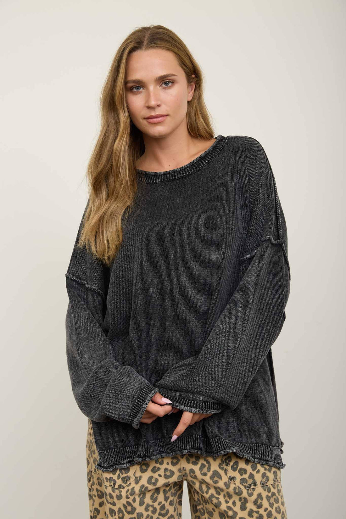 Andi Washed Crew Neck