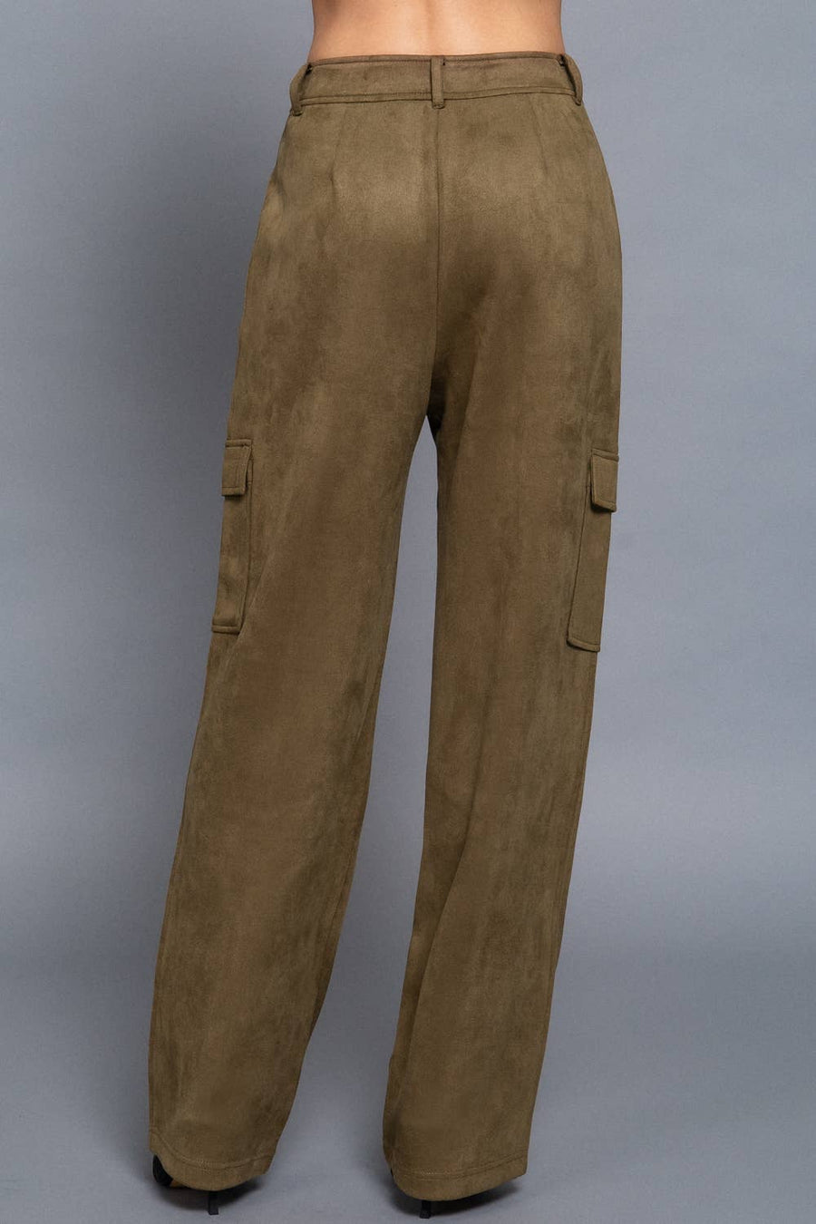 Poet Suede Cargo Pants