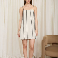 Gabby Stripe Linen Mini Dress