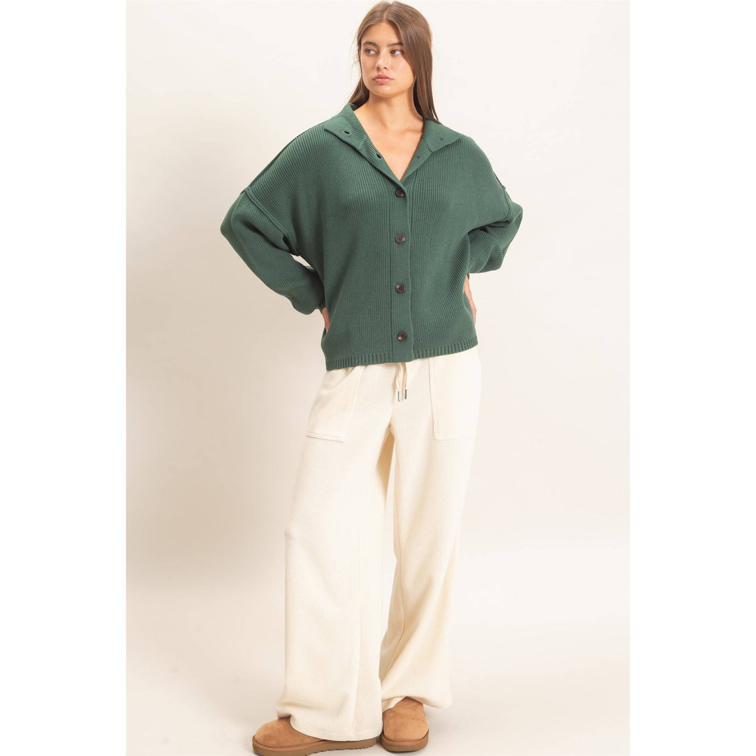 Keesha High Neck Cardigan