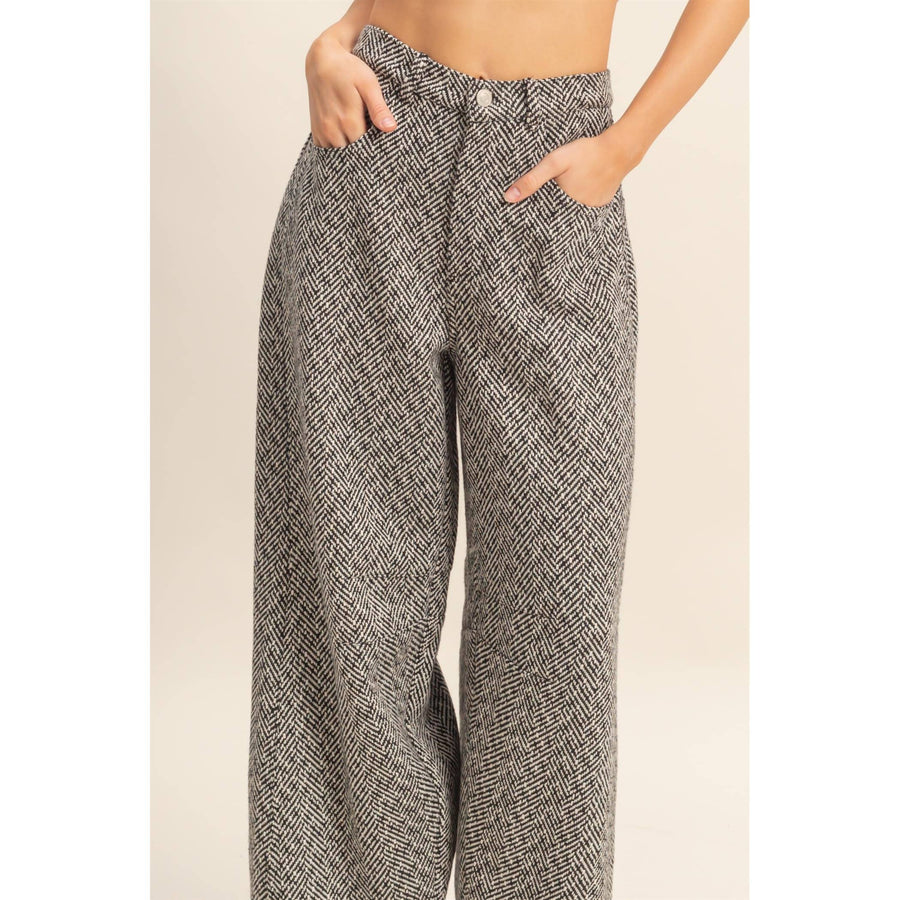 Benji Patterned Barrel Pants