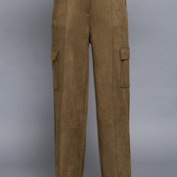 Poet Suede Cargo Pants
