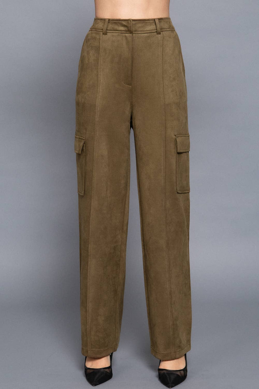 Poet Suede Cargo Pants