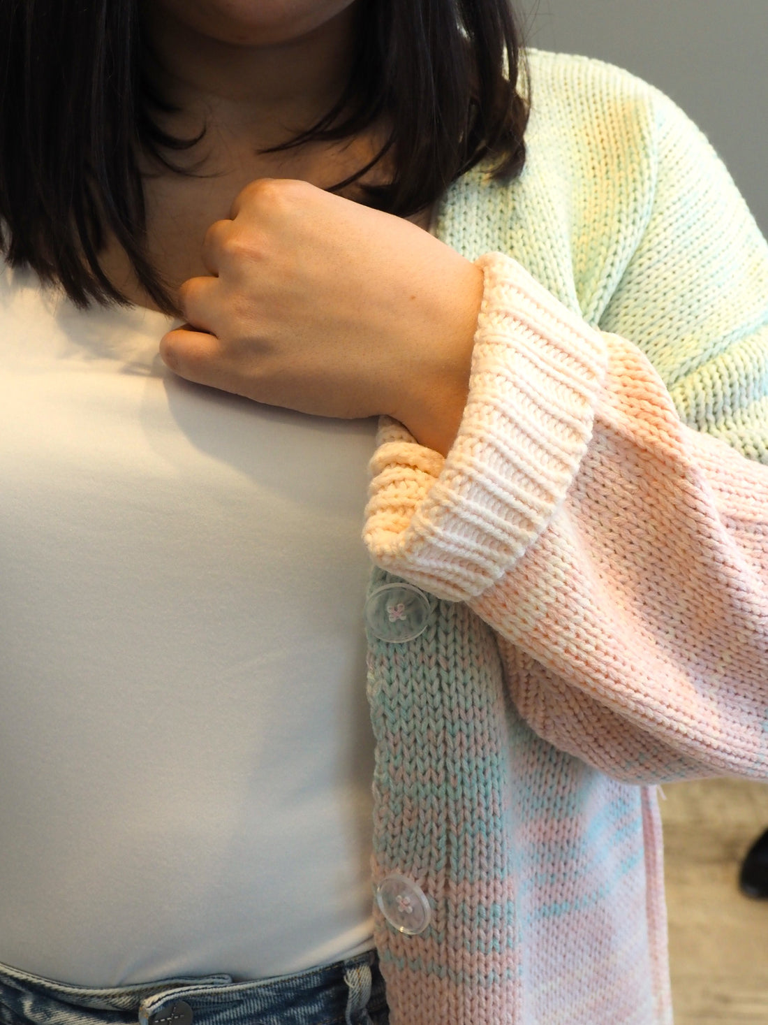 Ombre Cardigan Sweater (+)