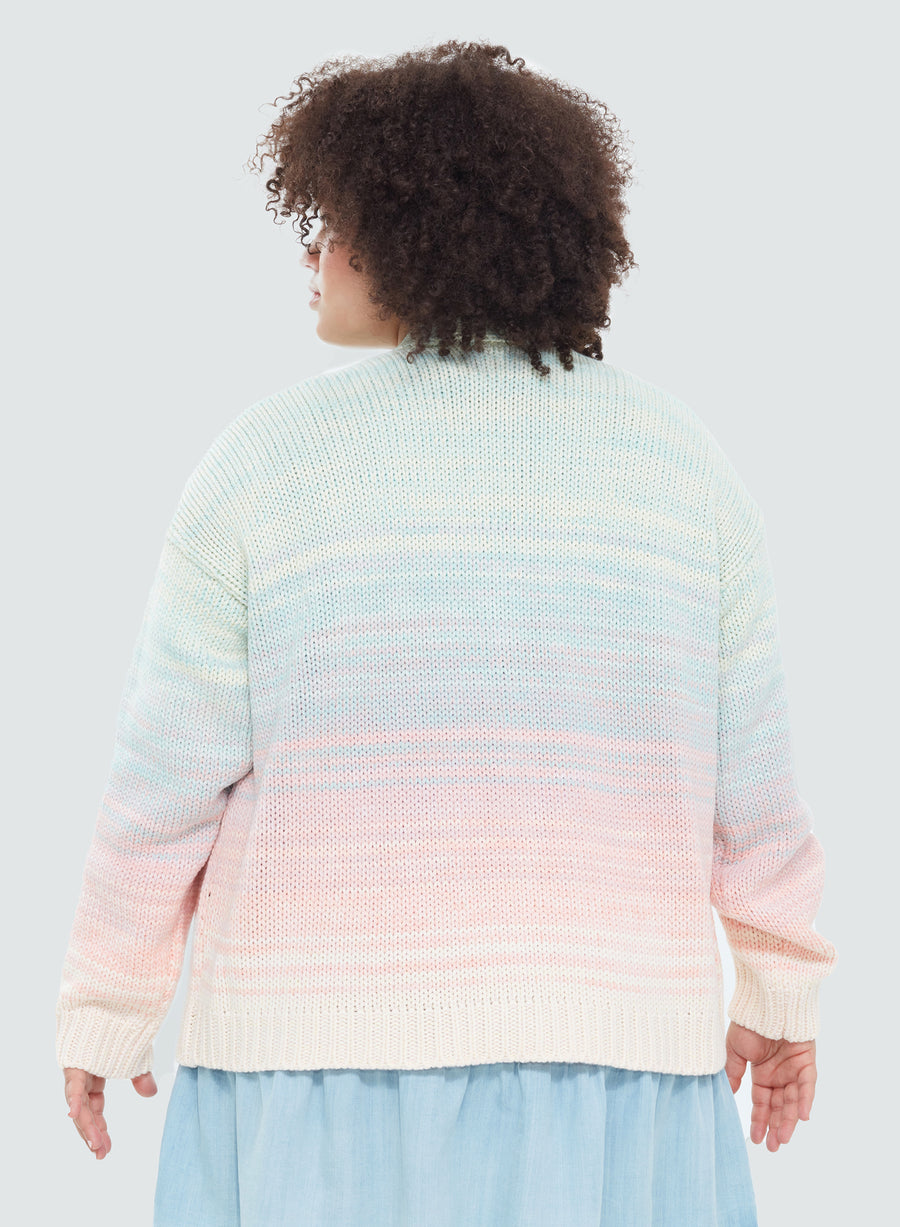 Ombre Cardigan Sweater (+)